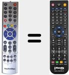 Replacement remote control for 2530235000100