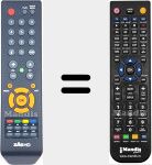 Replacement remote control for ZAS HD