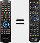 Replacement remote control for digital  PK1870