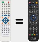 Replacement remote control for VisionAriadna