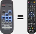 Replacement remote control for RRMCG1016MPPZ