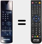 Replacement remote control for 100 TS 004