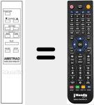 Replacement remote control for WIRELESS REMOTE