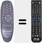 Replacement remote control for CityCom (19900158)