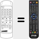 Replacement remote control for 2070501