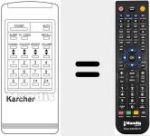 Replacement remote control for 4014