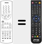 Replacement remote control for 4900