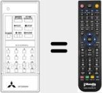 Replacement remote control for 939P-08906