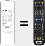 Replacement remote control for CABLE CRYPT II