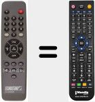 Replacement remote control for D 2500 IP