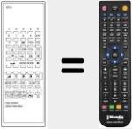 Replacement remote control for DIGISYSTEM STEREO TL