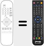 Replacement remote control for DSR 2000