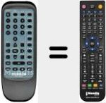 Replacement remote control for DTC 100 TH (35042560)