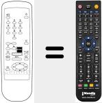 Replacement remote control for DV3