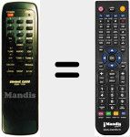 Replacement remote control for ESR 700