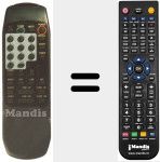 Replacement remote control for HUTH 350