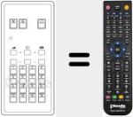 Replacement remote control for IR 16