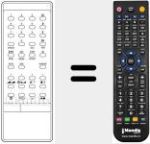 Replacement remote control for INFRARED 1060 TS