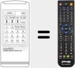 Replacement remote control for INFRARED REMOTE CONT