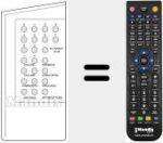 Replacement remote control for IR 20 / 40