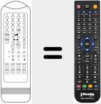 Replacement remote control for IR 5500