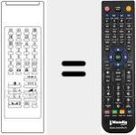 Replacement remote control for IR 587