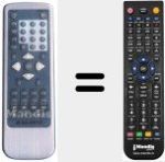 Replacement remote control for JX-2055