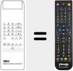 Replacement remote control for ME 3 H