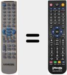 Replacement remote control for NDVX-105