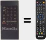 Replacement remote control for ODE 620