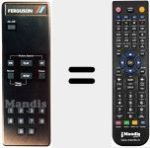 Replacement remote control for PQ 10391 G