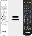 Replacement remote control for RCS 702