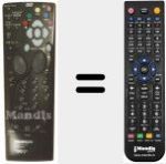 Replacement remote control for RCT 443