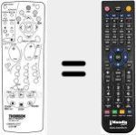 Replacement remote control for RCT 446
