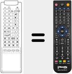 Replacement remote control for 3F14-00034-301