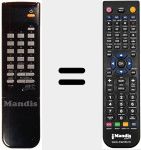 Replacement remote control for SAT 48