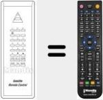 Replacement remote control for SRA 1 ASTRA