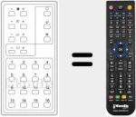 Replacement remote control for T 96