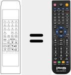 Replacement remote control for TC 20050