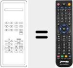 Replacement remote control for TC 30 C