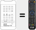 Replacement remote control for TELESENSOR IIB