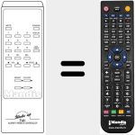 Replacement remote control for TVA1