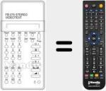 Replacement remote control for UNIVERSUM 9589672