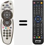 Replacement remote control for URC 1655-00R00