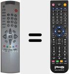 Replacement remote control for UY2187F4904A