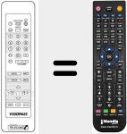 Replacement remote control for VISIOPASS (16:9)