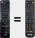 Replacement remote control for MTVB24LEFHD-DVD