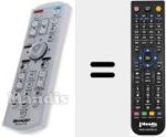 Replacement remote control for RRMCGA313WJSA