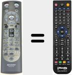 Replacement remote control for RRMCGA502WJSA