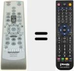 Replacement remote control for RRMCGA837WJSA